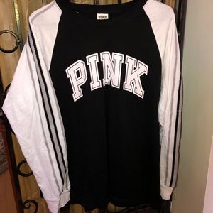 Victoria’s Secret pink long sleeve campus tee
